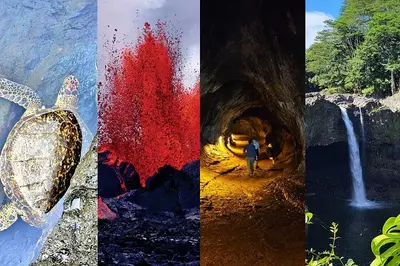 Hawaii Volcanoes, Waterfalls, Beaches & Hilo Highlights Day Tour
