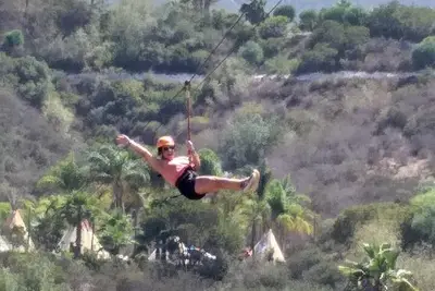Adventure in Ensenada with Zipline, Marine Geyser and Shops
