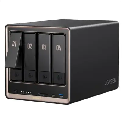 UGREEN NAS DXP4800 GT 4-Bay Desktop NAS, AMD R2514 CPU, 8GB DDR4 RAM