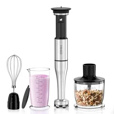 FRESKO 4-In-1 Immersion Hand Blenders, Variable Speed Trigger