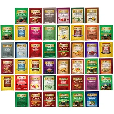 Twinings Tea Bag Sampler Assortment in Giftable Box, 44 Count Variety Pack