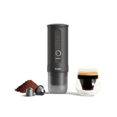 OutIn Nano Portable Electric Espresso Machine, Travel Coffee Maker for Camping